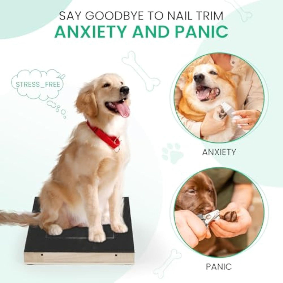Dog Nail Grinder Board with Treat Box