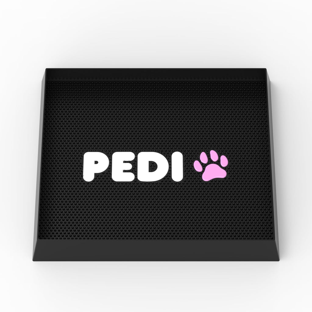 PediPaw Silicone Dog Paw Washer & Mat — 16"x14" Pink