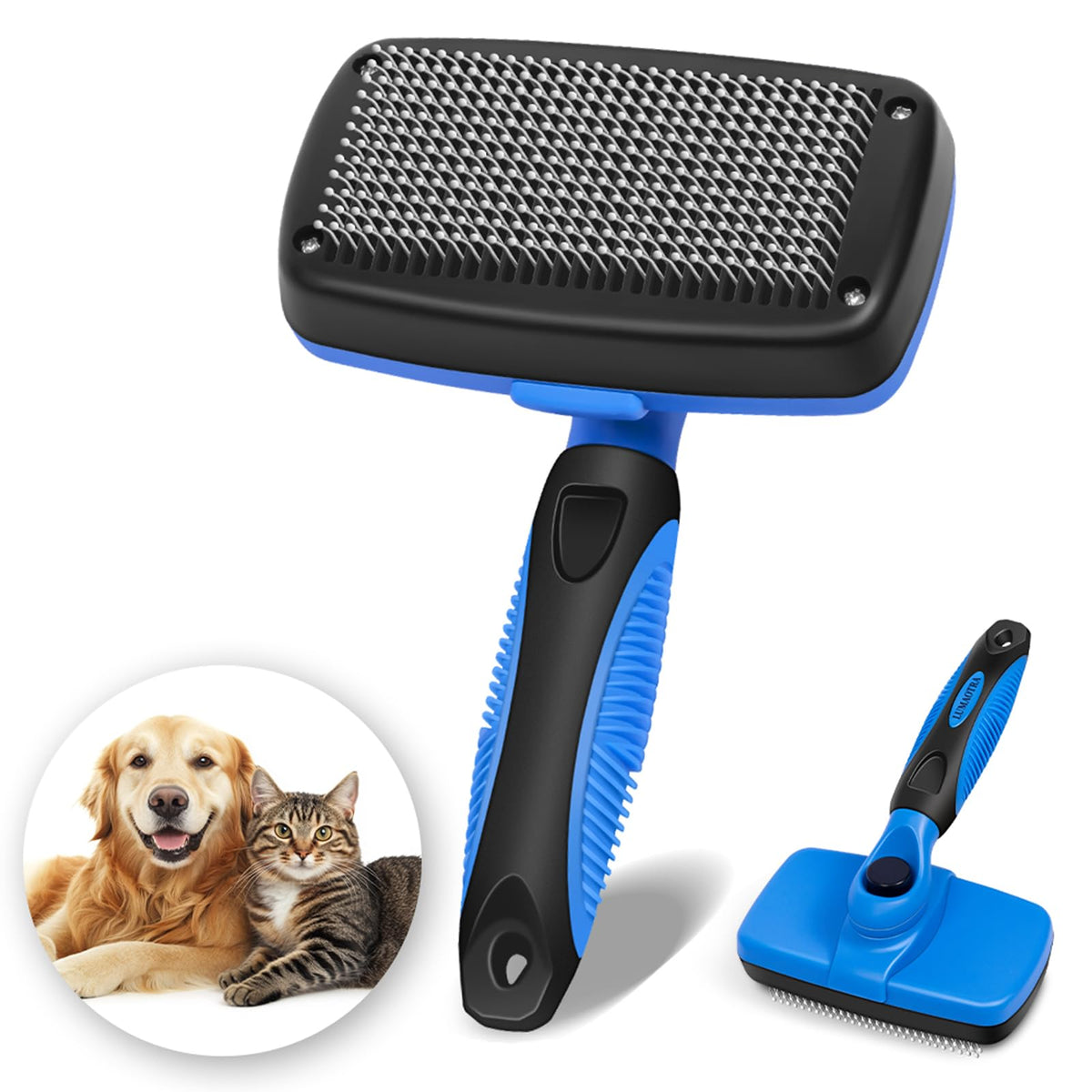 Self-Cleaning Slicker Brush — Dogs & Cats