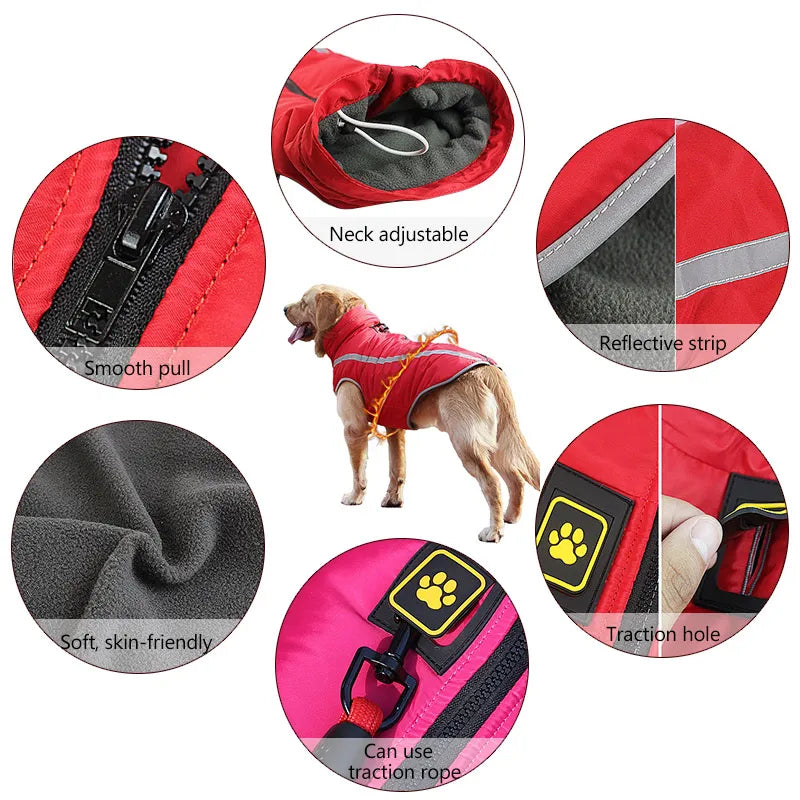 Thickened Windproof Dog Jacket