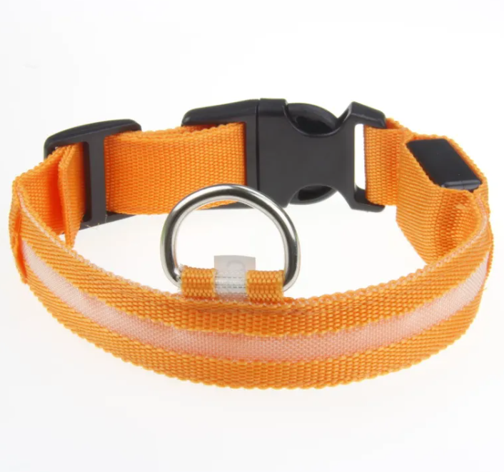 LED Dog Collar — Rechargeable Night Safety Collar